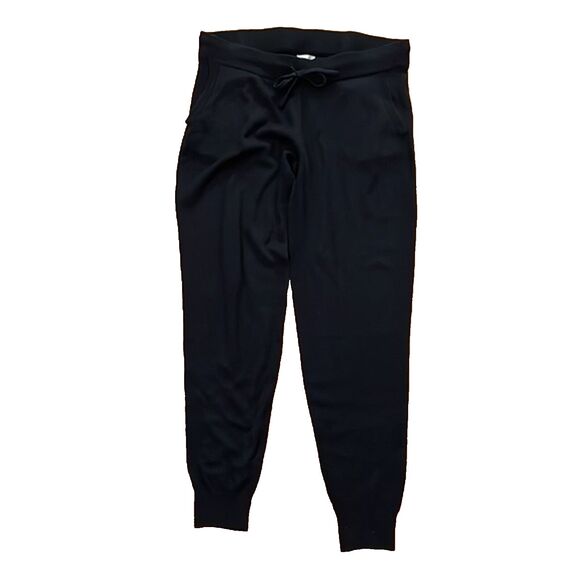 True Craft Black Knit Jogger Pants Leggings Womens Size Medium - Picture 1 of 11